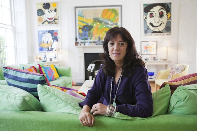 Dame Gail Rebuck, Baroness Gould, DBE in her home, Park Square East, London, UK - June 2012