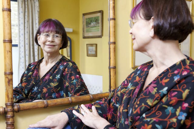 Virginia Ironside at her home in Shepherd’s Bush, London, UK - July 2012