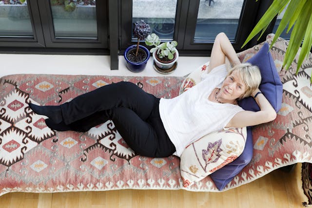 Anna Coote at her home in South London, UK - June 2012