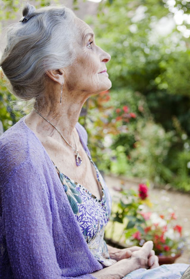 Daphne Selfe at her home in Baldock, Herts, UK - August 2012