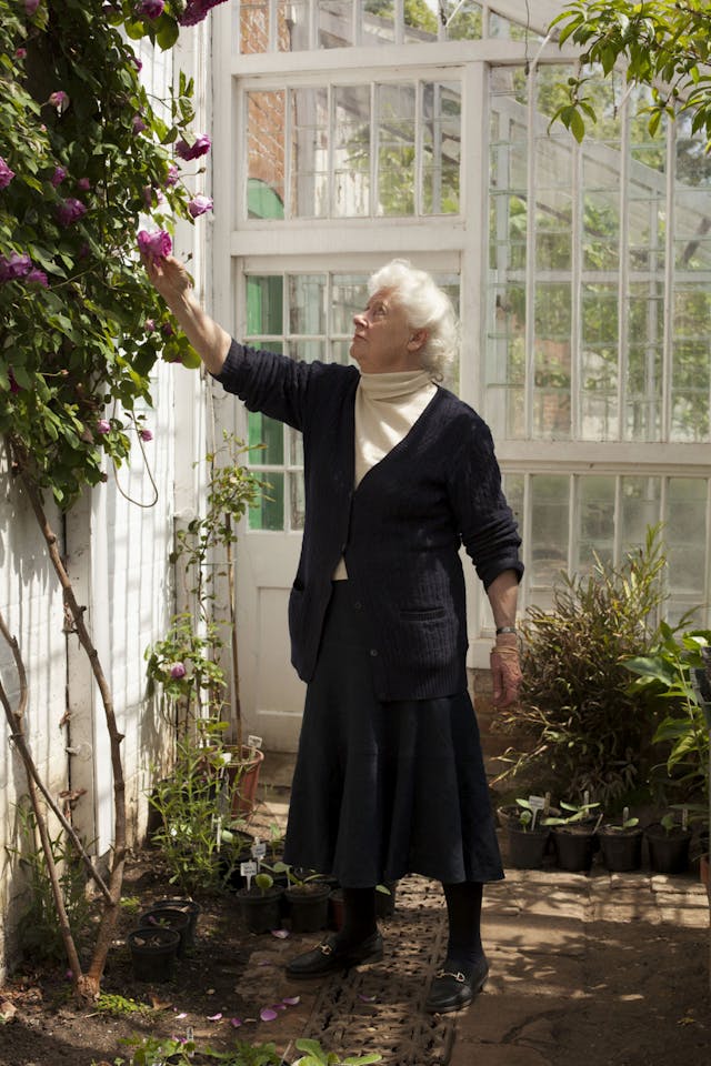 Lady Caroline Cranbrook OBE in Glemham House, Saxmundham, Suffolk, UK - May 2013